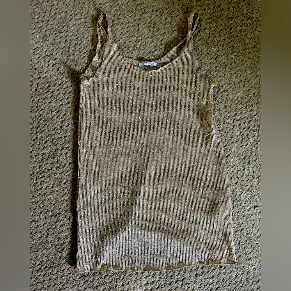 Zara Knit Sequin Dress